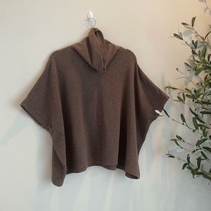 Caslon poncho with turtle neck
